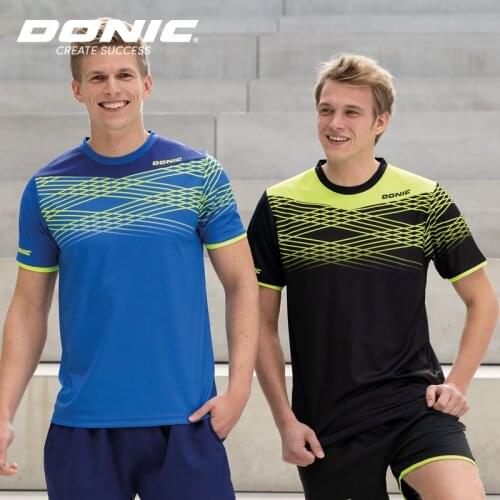 Original Donic Table Tennis Jerseys For Men Women Ping Pong Clothing Sports Wear T-shirts 83201