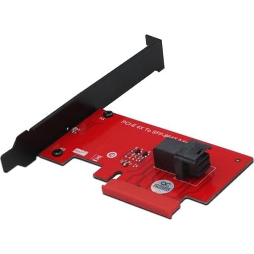 SFF-8643 To PCIe 4X Adapter Card 2.5 Inch U.2 PCIe NVMe 36-Pin SSD Converter Hard Disk Expansion Card Desktop PC Computer