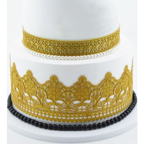 Silicone Lace Molds for Cake Decorating Adorable Fondant Cake Decorating Tools Lace Decoration Mat