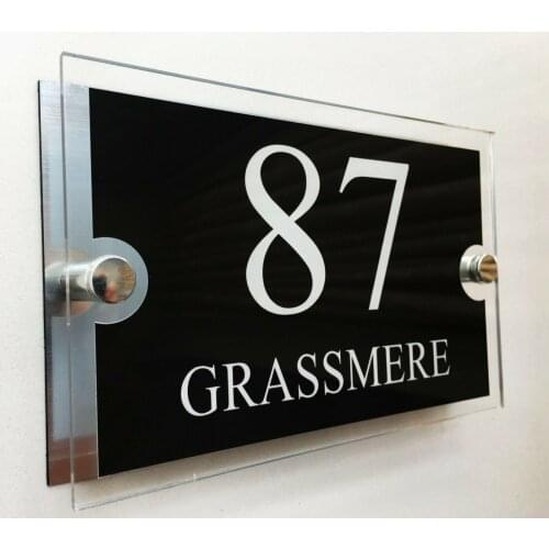 Contemporary house sign house number apartment number house plaque number 1-9999 custom name plate