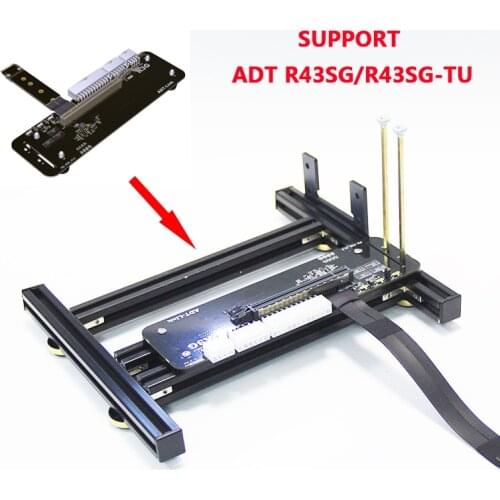 DIY external graphics card base Graphics card holder with power base for ATX SFX PSU aluminum frame support ADT R43SG/R43SG-TU