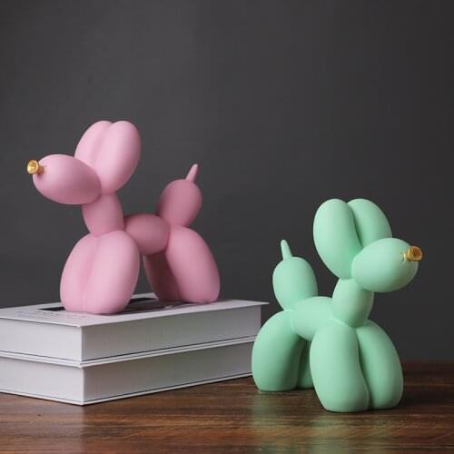 Balloon dog modern simple creative resin furniture living room swing resin crafts office decorator