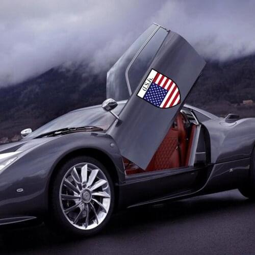 Hot Sale Souvenir City Badge USA French Flag Car Sticker Bumper Motorcycle Helmet Bicycle Laptop Skateboard Luggage Fridge Decal