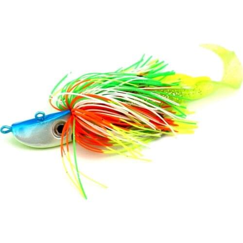 20pcs 3Deyes big lead head octopus squid hook buzzbaits fishing lures soft fishing baits wobble bass pike pesca fishing tackles