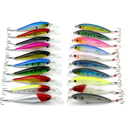20pcs mixed minnow fishing lures set bass wobbler pike carp trout perch peche catfish fishing baits pesca fishing tackles