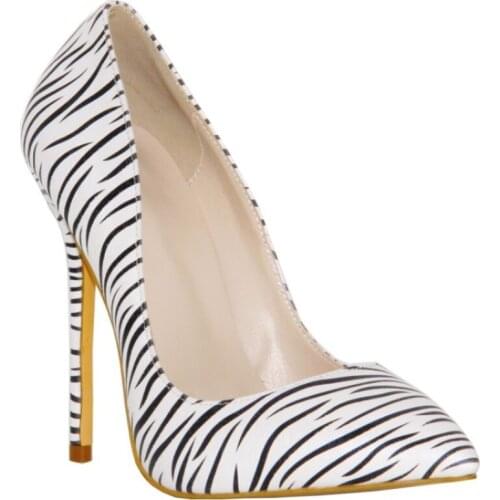 2021 Fashion High Heel PU Serpentine Women Pointed Wedding Party Shoe Heels High 12cm pumps, banquet fashion shoes 46