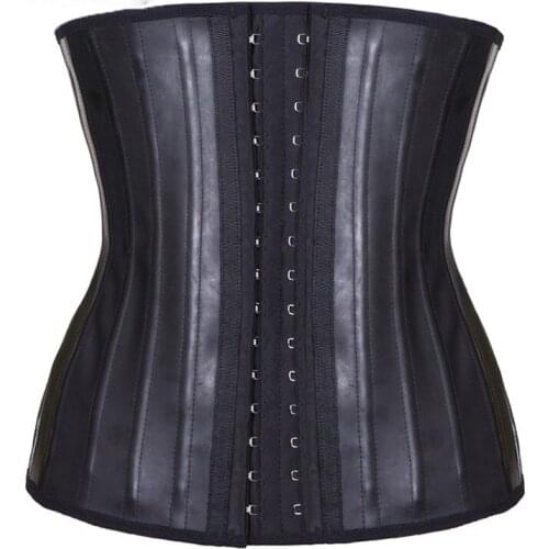 25 Steel Boned Waist Latex Waist Trainer Corset Belly Slim Belt Body Shaper Modeling Strap