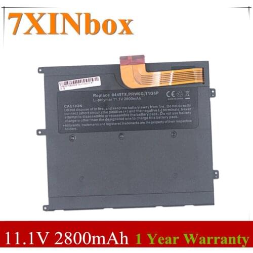 7XINbox 11.1V 2800mAh 0NTG4J 0PRW6G 0449TX PRW6G T1G6P Laptop Battery For Dell Vostro V13 V130 V13Z V1300 13