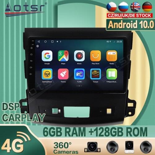 For Mitsubishi Outlander Android Car radio Player GPS Navigation 360 camera Auto Stereo Multimedia Video Headunit DSP carplay 4G