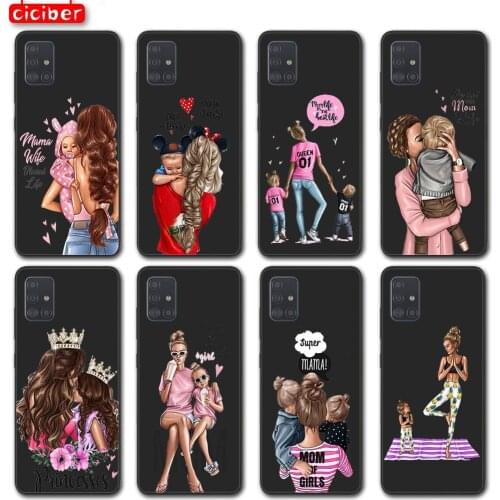Super Mom Girl Boy Case For Samsung S20 S10 S9 S8 Plus Ultra S10e A51 A50 A71 A70 A20E A21S NOTE 20 10 9 8 Plus Soft TPU Fundas