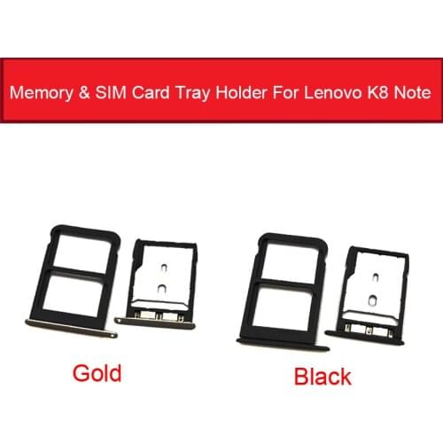 Memory & SIM Card Tray Holder For Lenovo K8 Note XT1902-3 Sim Card Reader Slot Socket Adapter Replacement Repair