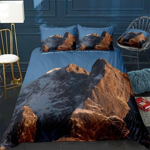 Aiguille verte Quilt Cover Pillowcase 3Piece Comforter Bedding Set With Pillow Case Single Double Duvet Cover Home Decora