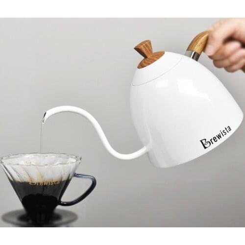 Pour-over coffee pot good to control the water speed 304 stainless steel 700ml Gooseneck Stovetop Brewista Artisan CoffeeKettle