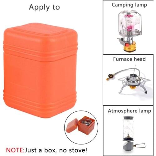 Outdoor Camping Stove Storage Box With Lid Furnace Box Stove Accessories Tools Storage Plastic Box