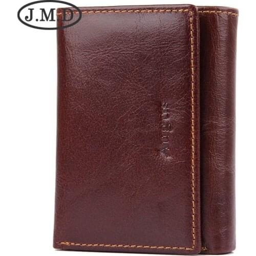 Retro Mens Short Wallet RFID Shielding Wallet Anti-scanning Leather Short Wallet Coin Purse Card Case