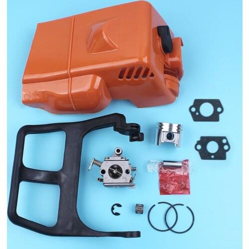 Top Engine Cover Carburetor Handle Guard 38mm Piston Kits For Stihl MS170 MS180 017 018 MS 170 180 Chainsaw
