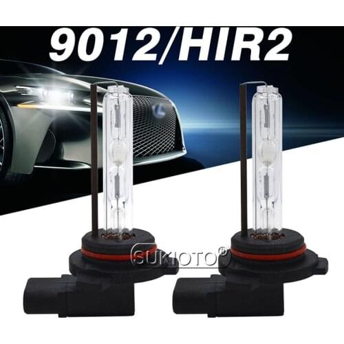 SUKIOTO 2PCS 35W 55W 9012 HIR2 HID Xenon Bulb 4300K 5000K 8000K 6000K AC 12V Car Light HID Replacement Bulb For 9012 Xenon Kit