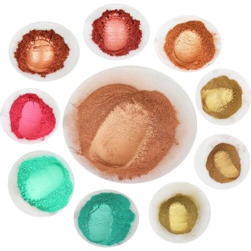 Copper Pigment Pearl Powder 50g for Crafts Arts Car Paint Soap Eyeshadow Fishing Rod Dyeing Colorful Pigment Mica Powder Coating