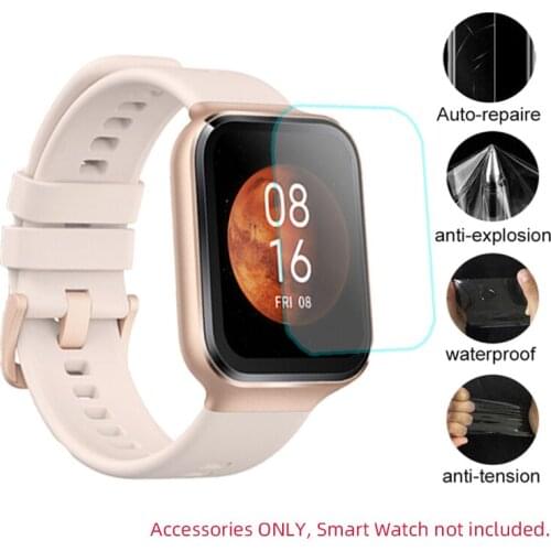 5pcs Soft TPU Clear Protective Film Smartwatch Guard For 70mai Saphir Smart Watch Full Display Screen Protector Cover Protection