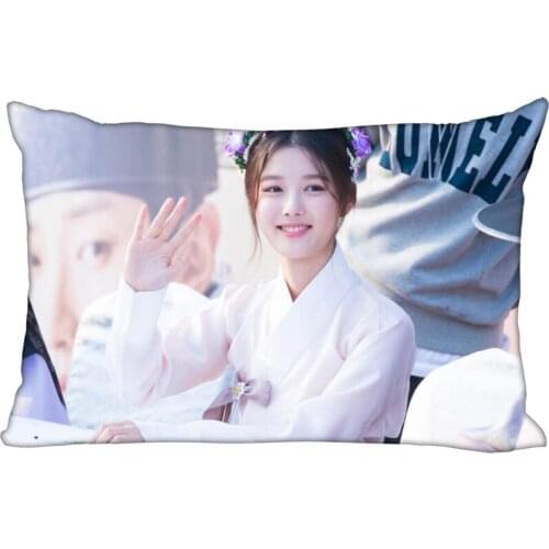 New Arrival Custom Kim You Jung Satin Pillowcase 35x45cm (one side) Printed Zipper Pillow Cover Custom your image gift