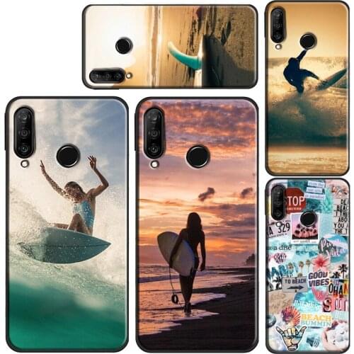 Beach Surf Board Ocean Waves Case For Realme 8 Pro 6 7 Q3 GT Neo C15 C21 C11 C3 Cover For OnePlus 9 Pro 7 8 T 9R Nord