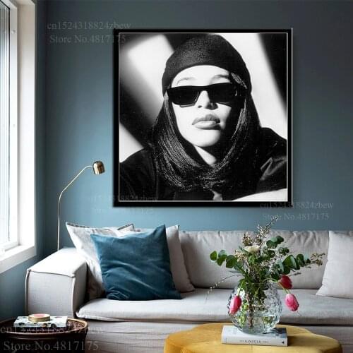Aaliyah Poster Rapper Singer Music Album Canvas Painting Wall Art Posters and Prints Home Decor