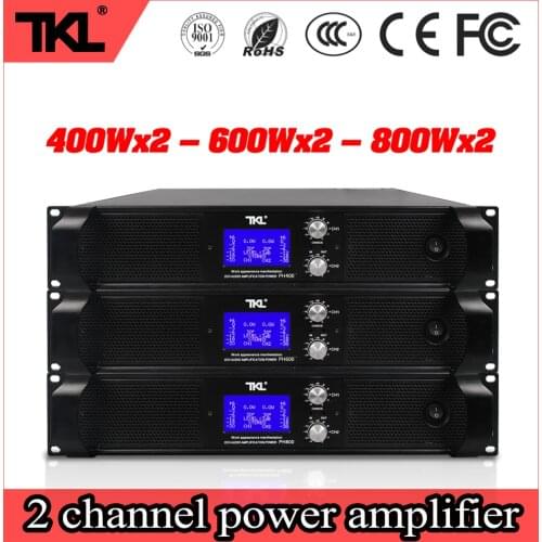 TKL PH800 2X800W 8ohms professional 2 channels power amplifier stage home karaoke DJ power amplifier