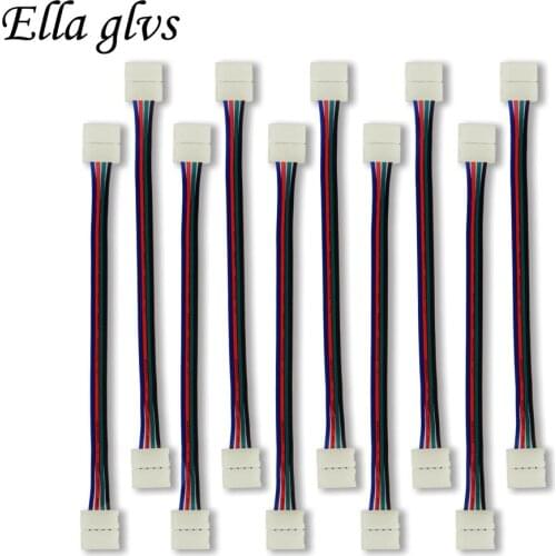 RGB LED Strip Connector 4pin 10mm for 5050 RGB LED Strip Free Welding Connector 600pcs/lot