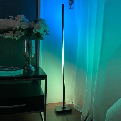 Modern Floor Lights For Bar Cafe Indoor Decor RGB Floor Lamp Living Room Bedroom Bedside Standing Lamp Nordic Standing Lighting