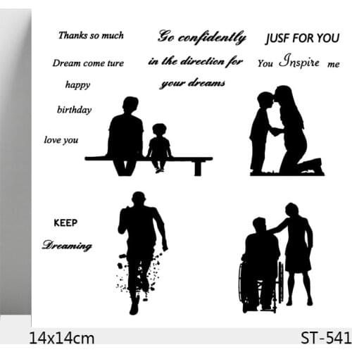 ZhuoAng The state of life Clear Stamps For DIY Scrapbooking/Card Making/Album Decorative Silicon Stamp Crafts