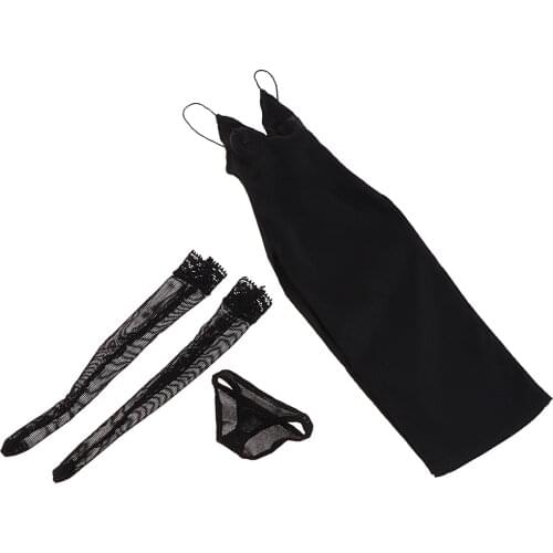 1/6 Scale Action Figure Doll Clothes, Womens Party Gown Outfits for , 12 inch Female Body