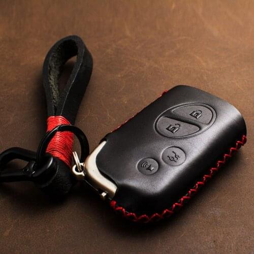 1 Pcs Genuine Leather Bag Remote Control Key Case For Lexus CT200 GX400 IS-F250 RX270 Car Keychain Key Cover Case