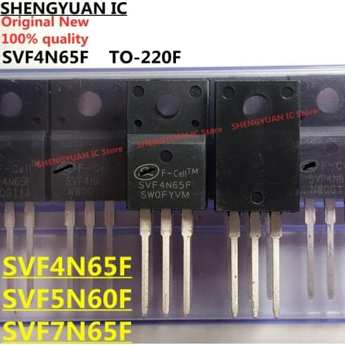 10 pcs/lot SVF4N65F SVF4N65 4N65 SVF5N60F SVF5N60 5N60 SVF7N65F SVF7N65 7N65 TO-220F 100% new imported original 100% quality