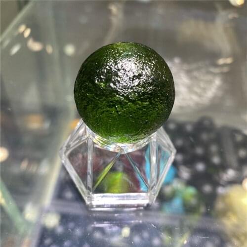 2.8-3cm Moldavite Czech Meteorite Impact Glass Beads Rough Stone Crystal Energy Stone