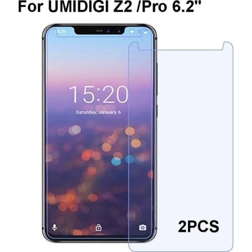 2 Pcs/Lot For Umidigi Z2 Tempered Glass 9H 2.5D Premium Screen Protector Film For Umidigi Z2 Pro 6.2 Inch
