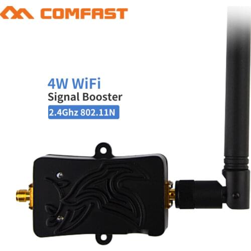 4W 4000mW 802.11b/g/n Wifi Wireless Amplifier Router 2.4Ghz WLAN Signal Booster with 5dbi Antenna for router card use