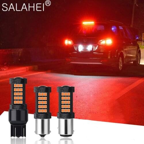 Car Tail Lights Ba15s P21w Led Bulb 1157 Led Bay15d P21/5w T20 7443 LED Projector Bulbs For Car Brake/Tail Light Parking red