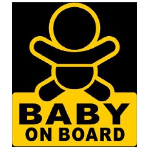 B02--baby on board inside for Apple Macbook Pro Air 11" 12 13 15 Vinyl 15.6 HP Notebook reflective car decal sticker
