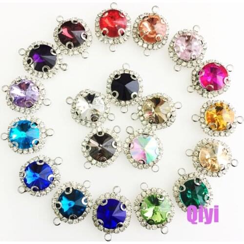 Free shipping 12mm 10pcs Round shape good quality Crystal buckle,sew on calw rhinestones,diy/clothing accessories SKWS125