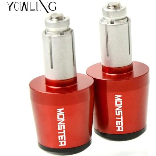 For Ducati MONSTER 696 795 796 821 1200 1200S 1100 EVO High Quality Motorcycle CNC Handlebar Grips Bar Ends Handlebar Cap Slider