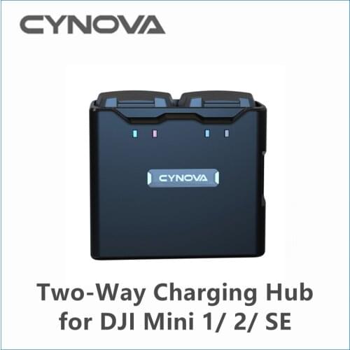 CYNOVA Two-Way Charging Hub Accessories for DJI Mavic Mini 2 / SE / 1 Fully Charge 2 Batteries in 120 mins Cynova