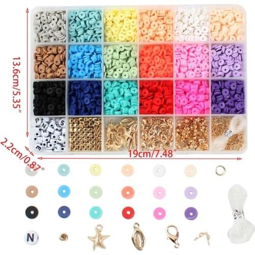 F3MD Round Beads for Jewelry Making Bracelets Necklace Earring DIY Kit Children Playing Accessories Other Shapes Mixed