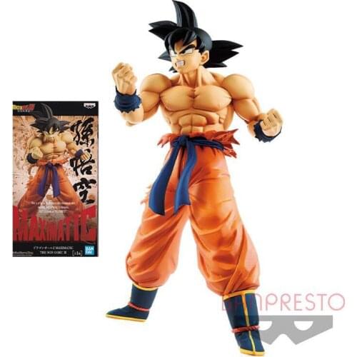 Bandai Dragon Ball Figure MAXIMATIC3 Black Hair Fighting Goku Anime Figure Genuine Model Action Toy Figure Toys for Children