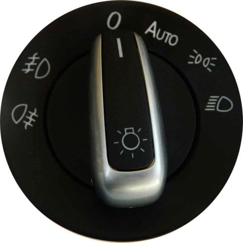 Chrome Headlight Control Switch Knob Auto for VW Golf Passat CC Jetta 3 C8941431A