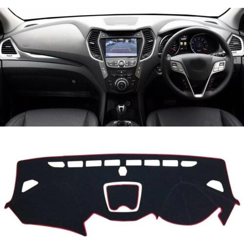 For Hyundai Santa Fe IX45 2012 2013-2016 Dashboard Cover Mat Pad Dashmat Sun Shade Instrument Protect Carpet Car Accessories RHD