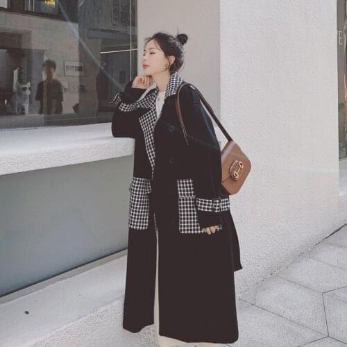 KUANGNAN Women's Plaid Coats