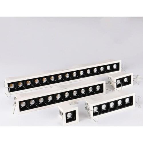 Square Micro Recessed Dimmable LED Downlights 4W10W20W30W COB LED Ceiling Lamp AC110V~220V LED Wall Spot Lights Indoor Lighting