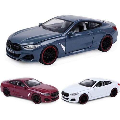 1:24 BM 840I Alloy Sports Car Model Gran Coupe M8 Diecasts & Toy Sound Collectibles Cars Toy Birthday Present Boy Free Shipping