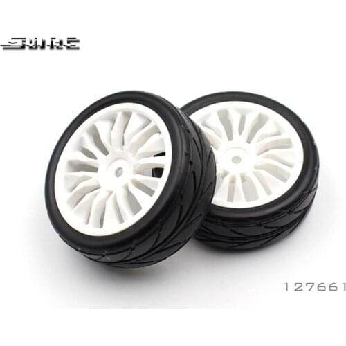 SN-RC 127661 127662-WH 127662-BK 127663-WH 127663-BK 1:10 RCAccessories THREADED TYRE SET(2)