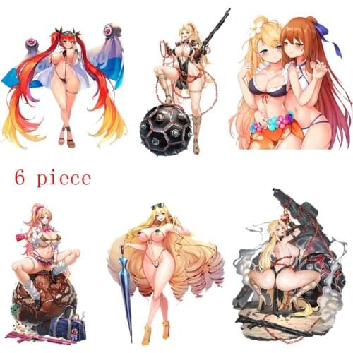 Cartoon Hentai Anime Sexy Girl Bikini Car Sticker Laptop Trunk Motorcycle Sticker Waterproof Sunscreen PVC